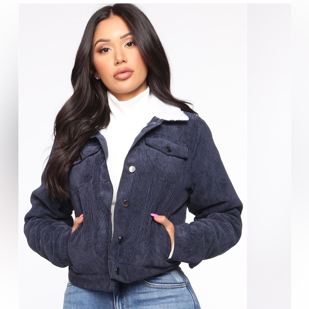 Navy Corduroy Jacket